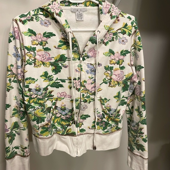 CAbi Tops - CAbi Floral Hoodie